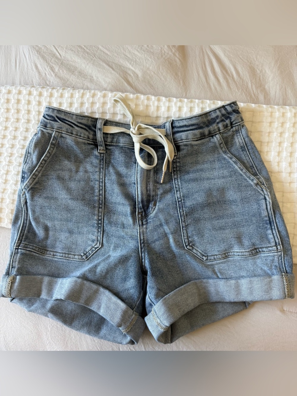 Judy Blue Denim Drawstring Shorts